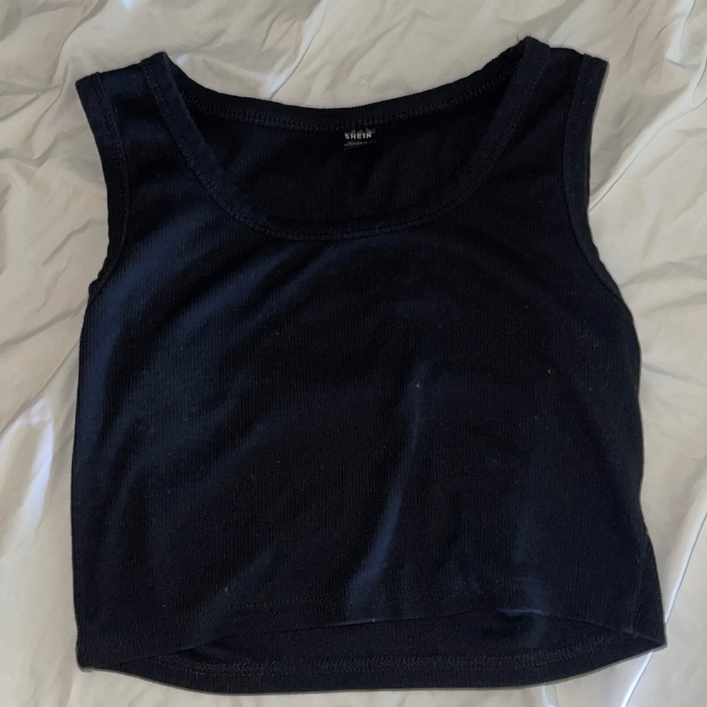 Black Crop top